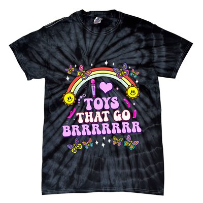 I Love Toys That Go Brrr Funny Inappropriate Adult Humor Tie-Dye T-Shirt