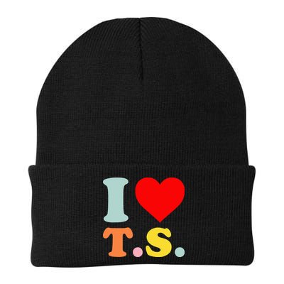I Love T.S I Heart T.S Funny Beanie