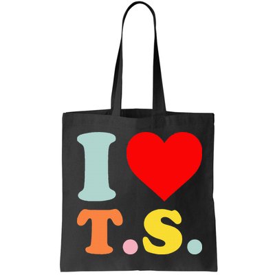 I Love T.S I Heart T.S Funny Bag