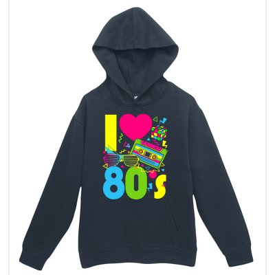 I Love The 80s 70s 80s Party Retro Costume Urban Pullover Hoodie