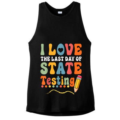 I Love The Last Day Of State Testing Do Your Best Testing Ladies PosiCharge Tri-Blend Wicking Tank