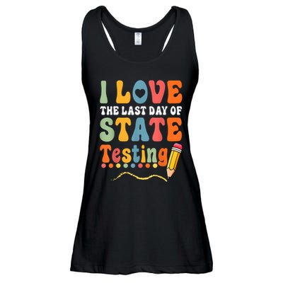 I Love The Last Day Of State Testing Do Your Best Testing Ladies Essential Flowy Tank