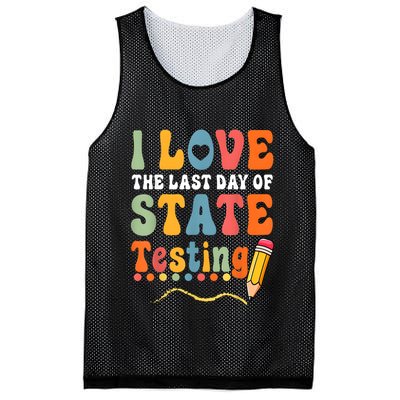 I Love The Last Day Of State Testing Do Your Best Testing Mesh Reversible Basketball Jersey Tank