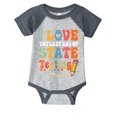 I Love The Last Day Of State Testing Do Your Best Testing Infant Baby Jersey Bodysuit