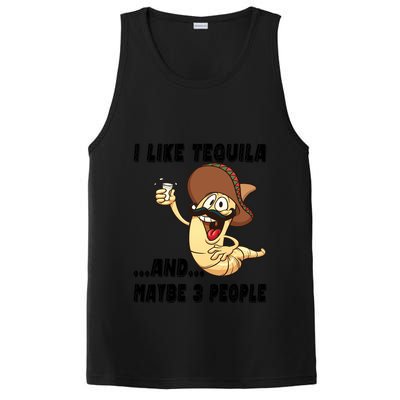 I Like Tequila And Maybe Three People Funny Tequila LoverS Gift PosiCharge Competitor Tank