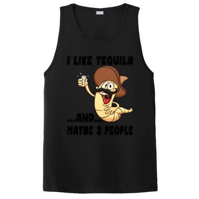 I Like Tequila And Maybe Three People Funny Tequila LoverS Gift PosiCharge Competitor Tank