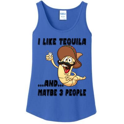 I Like Tequila And Maybe Three People Funny Tequila LoverS Gift Ladies Essential Tank