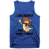 I Like Tequila And Maybe Three People Funny Tequila LoverS Gift Tank Top