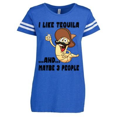 I Like Tequila And Maybe Three People Funny Tequila LoverS Gift Enza Ladies Jersey Football T-Shirt