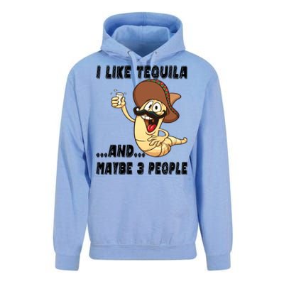 I Like Tequila And Maybe Three People Funny Tequila LoverS Gift Unisex Surf Hoodie