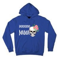 I Like True Crime Mom Murderino Mama Pink Floral Skull Stuff Meaningful Gift Tall Hoodie