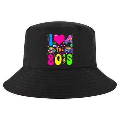 I Love The 80S Party 1980s Themed Costume 80s Theme Outfit Cool Comfort Performance Bucket Hat