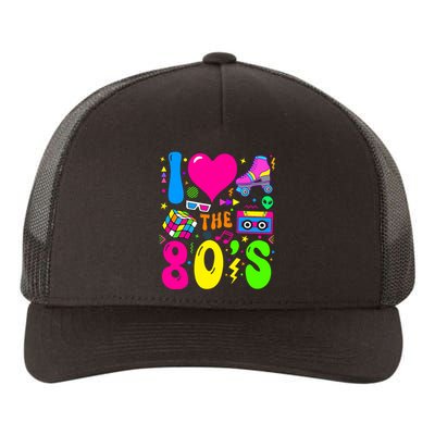 I Love The 80S Party 1980s Themed Costume 80s Theme Outfit Yupoong Adult 5-Panel Trucker Hat