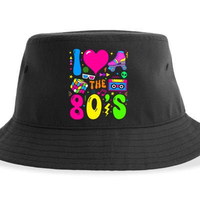 I Love The 80S Party 1980s Themed Costume 80s Theme Outfit Sustainable Bucket Hat