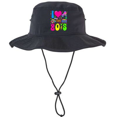 I Love The 80S Party 1980s Themed Costume 80s Theme Outfit Legacy Cool Fit Booney Bucket Hat