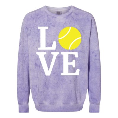 I Love Tennis Tennis Lovers Colorblast Crewneck Sweatshirt