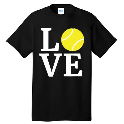 I Love Tennis Tennis Lovers Tall T-Shirt