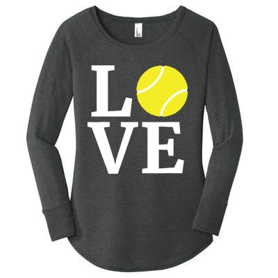 I Love Tennis Tennis Lovers Women's Perfect Tri Tunic Long Sleeve Shirt