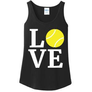 I Love Tennis Tennis Lovers Ladies Essential Tank