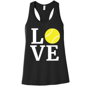 I Love Tennis Tennis Lovers Women's Racerback Tank