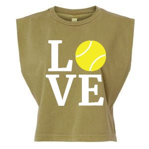 I Love Tennis Tennis Lovers Garment-Dyed Women's Muscle Tee