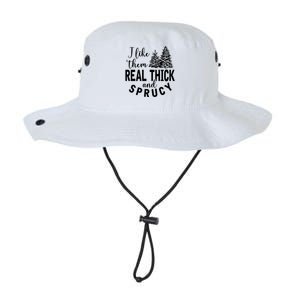 I Like Them Real Thick And Sprucy Christmas Trees Funny Xmas Gift Legacy Cool Fit Booney Bucket Hat