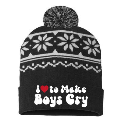 I Love To Make Cry USA-Made Snowflake Beanie