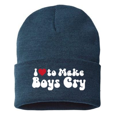 I Love To Make Cry Sustainable Knit Beanie