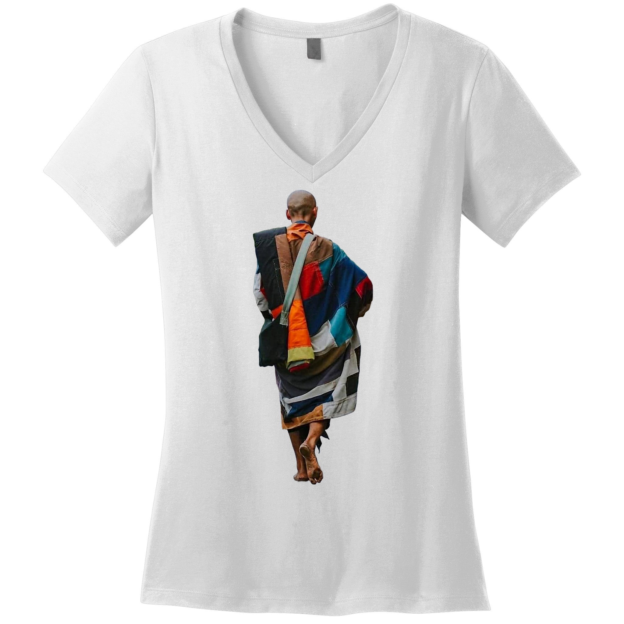 I Love Thich Minh Tue Buddha Vietnam Vietnamese Women's V-Neck T-Shirt