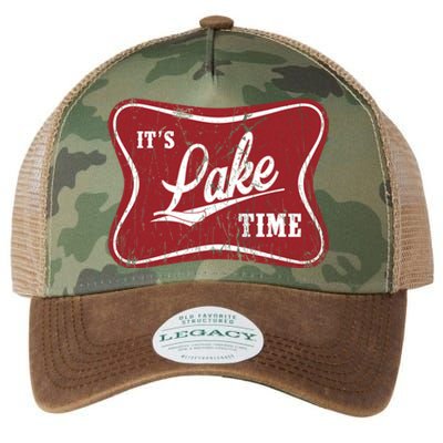 ItS Lake Time Lake Camper Life Likes Fishing Gift Legacy Tie Dye Trucker Hat