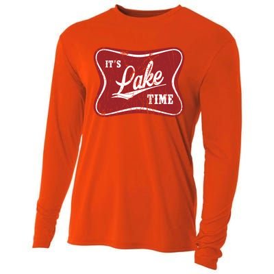 ItS Lake Time Lake Camper Life Likes Fishing Gift Cooling Performance Long Sleeve Crew