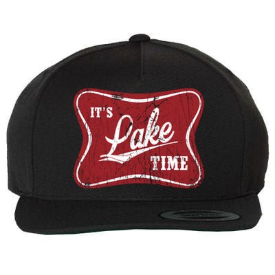 ItS Lake Time Lake Camper Life Likes Fishing Gift Wool Snapback Cap