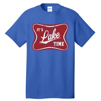 ItS Lake Time Lake Camper Life Likes Fishing Gift Tall T-Shirt