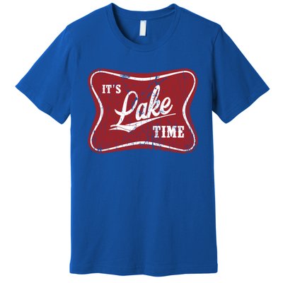 ItS Lake Time Lake Camper Life Likes Fishing Gift Premium T-Shirt