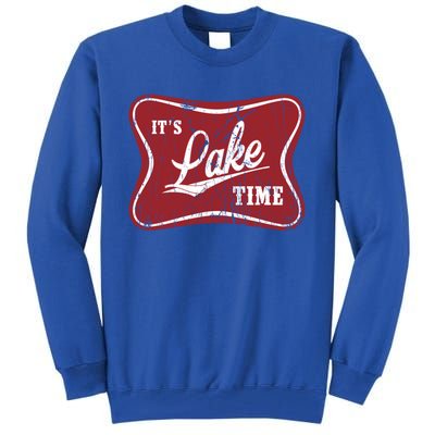 ItS Lake Time Lake Camper Life Likes Fishing Gift Tall Sweatshirt