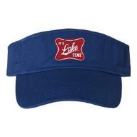 ItS Lake Time Lake Camper Life Likes Fishing Gift Valucap Bio-Washed Visor