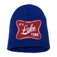 ItS Lake Time Lake Camper Life Likes Fishing Gift Short Acrylic Beanie