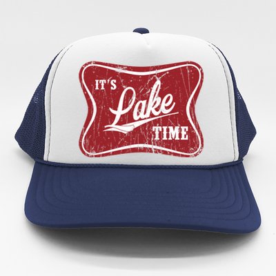 ItS Lake Time Lake Camper Life Likes Fishing Gift Trucker Hat