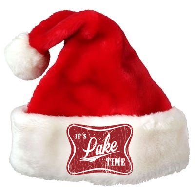 ItS Lake Time Lake Camper Life Likes Fishing Gift Premium Christmas Santa Hat