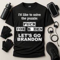 I’d Like To Solve The Puzzle FJB Anti Biden Let’s Go Brandon Performance Shirt