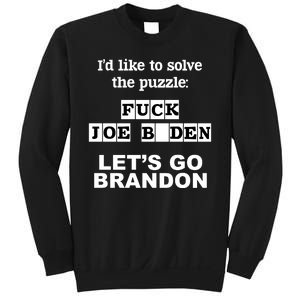 I’d Like To Solve The Puzzle FJB Anti Biden Let’s Go Brandon Sweatshirt