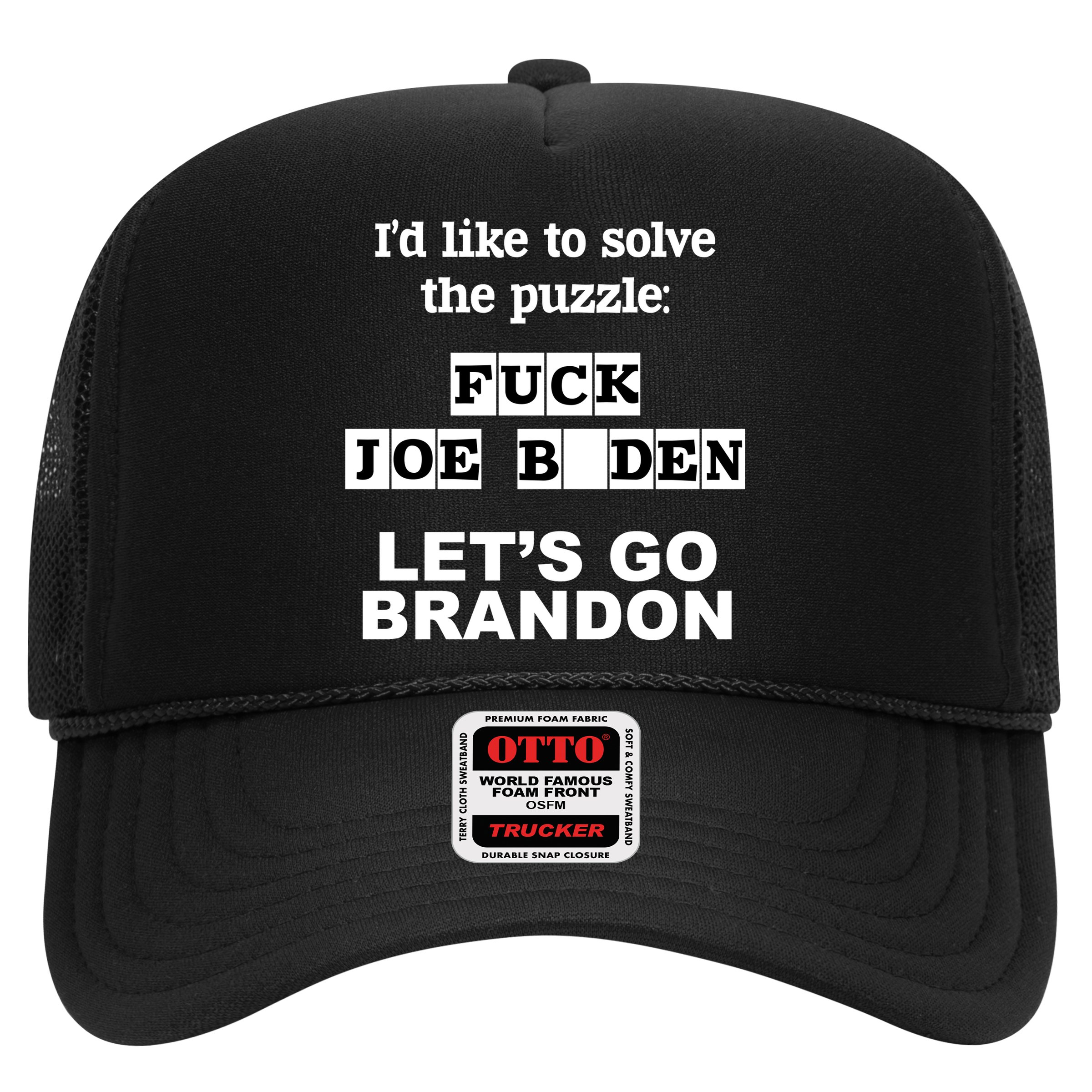I’d Like To Solve The Puzzle FJB Anti Biden Let’s Go Brandon Hat