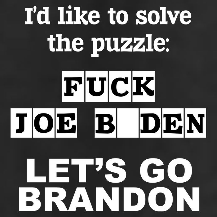 I’d Like To Solve The Puzzle FJB Anti Biden Let’s Go Brandon Microfiber Hand Towel