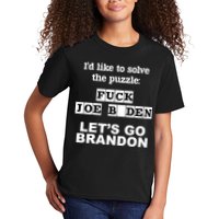 I’d Like To Solve The Puzzle FJB Anti Biden Let’s Go Brandon Kids T-Shirt