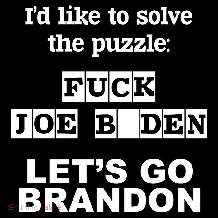 I’d Like To Solve The Puzzle FJB Anti Biden Let’s Go Brandon Zip Tote Bag