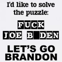 I’d Like To Solve The Puzzle FJB Anti Biden Let’s Go Brandon Garment-Dyed Sweatshirt
