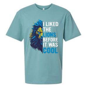 I Liked The Lions Before It Was Cool Sueded Cloud Jersey T-Shirt