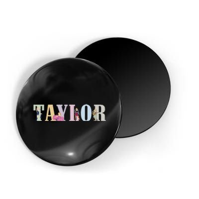 I Love Taylor 80S Groovy Vintage Magnet