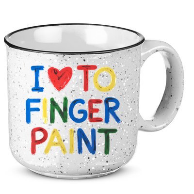 I Love To Finger Paint IM Paint 15oz Campfire Ceramic Mug
