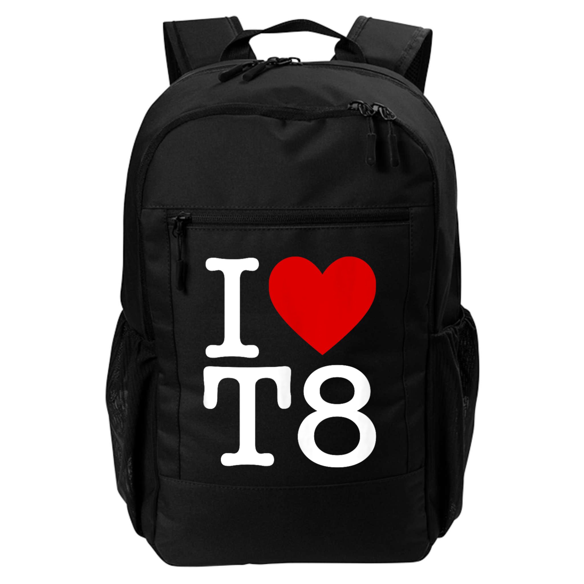 I Love T8 I Heart T8 I Love Heart T8 Backpack